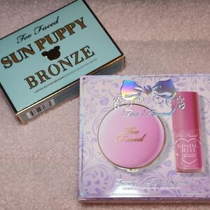 Too Faced Sun Puppy Bronzer & Dream A Little Dream Blush and Lipgloss Set